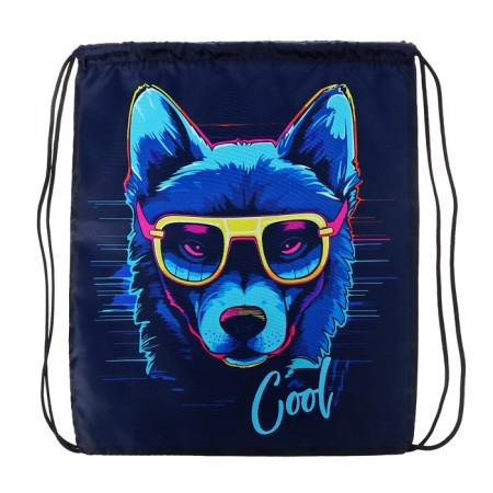 A bag for shoes 420 x 340 mm, calligrata MSO-5s, (soft polyester, density 210d), "dog in glasses"-1