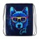 A bag for shoes 420 x 340 mm, calligrata MSO-5s, (soft polyester, density 210d), "dog in glasses"