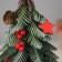 Christmas tree decor "with berries, in a pot" 22x7.5 cm