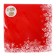 Paper napkins "Snowflakes on red", 33x33 cm, set 20 pcs.