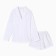 Female pajamas (shirt and shorts) KAFTAN LINEN, R.48-50, White