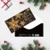 Money envelope "Happy New Year!" Golden snowflakes, 16.5 x 8cm, New Year