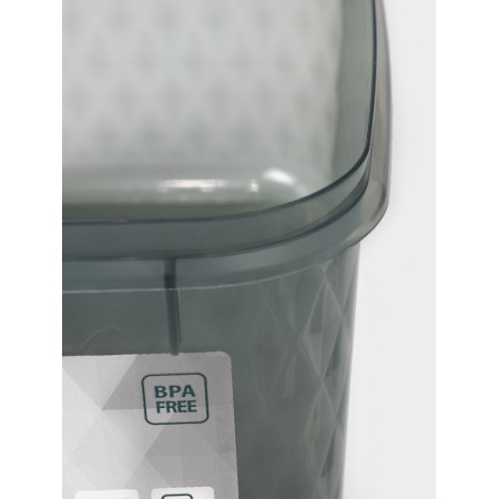 Container for freezing and storage of products "Crystal", 1.3 l, 18 × 12.5 × 8 cm, black color black-4