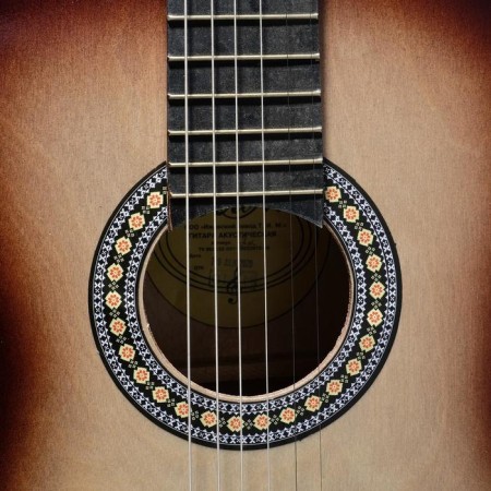 Acoustic guitar is 6 string, Menz. 650mm, strings metal, head with grooves-2