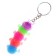 Hedgehog "Stiring", rubber, on a key fob, Mix color