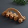 Massage "Caterpillar", 18 × 5.5 × 8 cm, 10 wheels, wooden