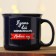 New Year! New Year's ceramic mug “Let everything fulfill the New Year”, 450 ml, black color
