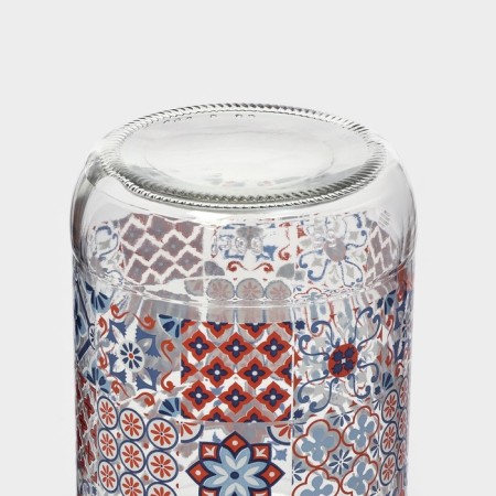 Glass Bank for bulk products "Mosaic", 660 ml-5