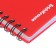 Notebook for spirals A6 80 sheets, cage, Erichkrause "Words" Plastic Cover Silkography, Blok Offset Beliece 100%, Red