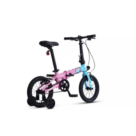 Bicycle 14 ’’ maxiscoo S007 Pro, pink color with blue-3