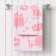 Terry towel Cat Love, size 70x130 cm, pink color