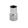 Thile head Stels 13657, under the square, 1/2 ", 13 mm, twelve -sided, chrome