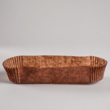 Baking uniform brown, oval shape, 3.4 x 13.6 x 2.65 cm