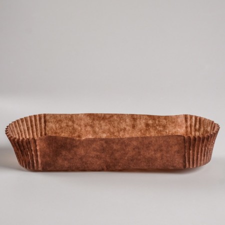 Baking uniform brown, oval shape, 3.4 x 13.6 x 2.65 cm