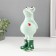 Souvenir Ceramics "Frog in rubber boots, with God's cow" 11.2x8.2x22.2 cm