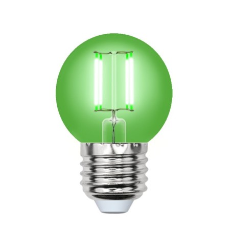 LED LED Uniel, E27, 5 W, Green glow