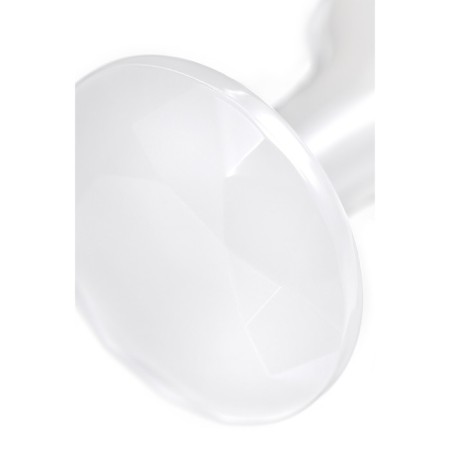 Anal plug Toyfa, acrylic, white color, 8 cm, D 2.8 cm-7