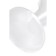 Anal plug Toyfa, acrylic, white color, 8 cm, D 2.8 cm