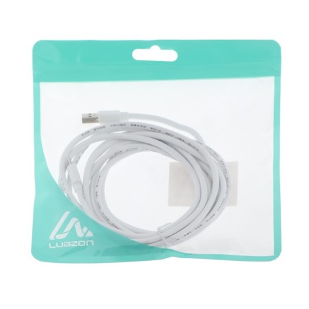 Luazon, Type -C - USB, 1 A, 3 m, white cable-5