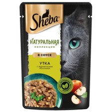 Влажный корм Sheba Natures для кошек, пауч, утка/яблочное рагу, 75 г