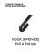 Airline wiper brushes, frameless 2 pcs, 1 type, 530/450 mm