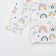 Pajama nursery (shirt, trousers) KAFTAN "Rainbow" p. 98-104, white