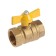 Ball the gas "Optima" gas, internal/internal thread 3/4 ", butterfly