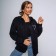 Feminine hoodies, black color, one size (42-46)