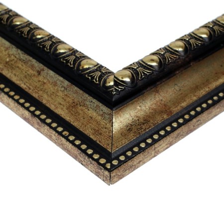 Frame for paintings (mirrors) 40 x 50 x 4.5 cm, plastic, calotta, antique-3
