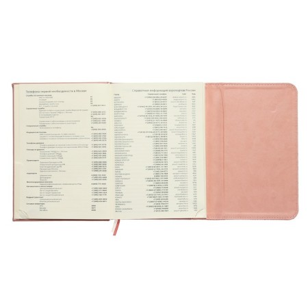 Leduced Diary A5, 160 sheets, Devente.irene, solid combined cover of artificial leather, cream block 70 g/m2, pink-6