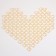 Plastic sores are decorative, set of 100 pcs., Size 1 pc. - 2 × 2 cm, gold color