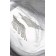 Hanging earrings with rhinestones "Eternal radiance" waterfall, white color in silver