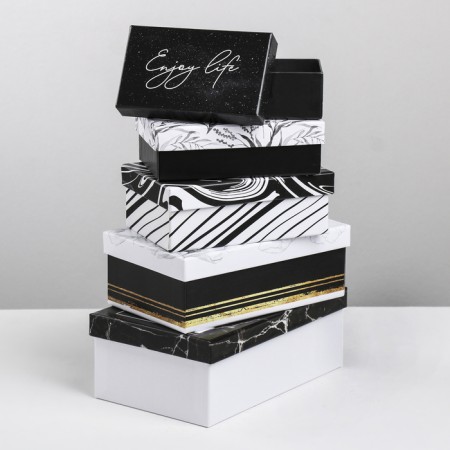 Set of boxes 10 in 1, gift packaging, “Happiness in simple”, 12 x 7 x 4 - 32.5 x 20 x 12.5 cm-6