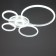 Chandelier 2041/5 LED 164W white 73x61x7 cm Bayerlux