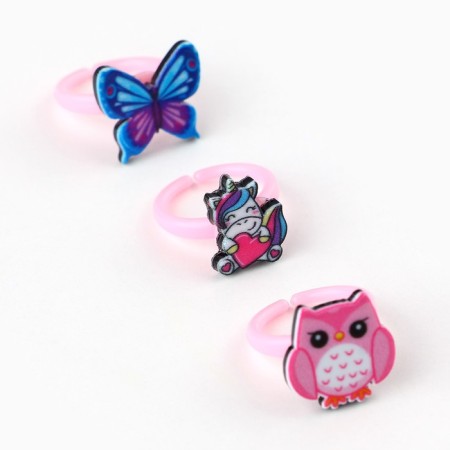Ring 3 pcs with a tattoo "Cute Princess" 8 x 12 cm-7