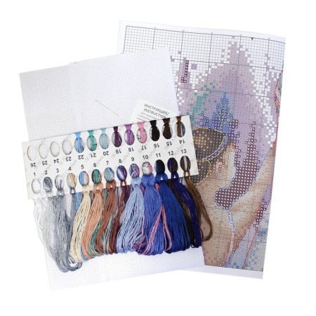 Embroidery on the canvas "Grace"-4