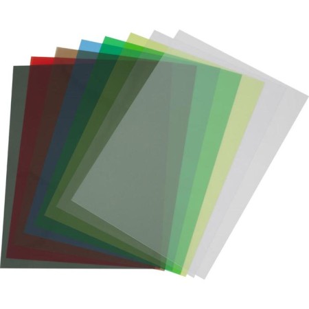 A4 binding covers, 300 μm, 100 sheets, plastic, transparent colorless, Geleos-1
