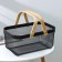 Universal rectangular basket LADOOM, 40 × 25 × 18.5 cm, black color