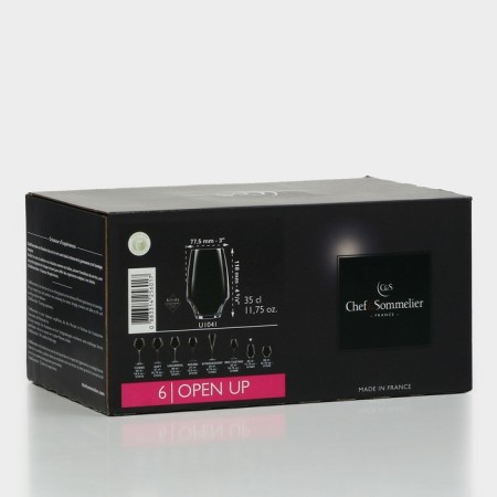 A set of water for water Open Up, 350 ml, crystal glass, 6 pcs-6