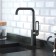Mixer for the kitchen IDDIS SLIDE SLIBL00I05, single -leaf, high spout 370 mm, black