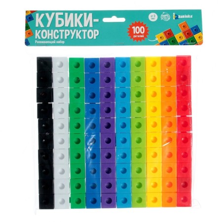 Developing designer "Cubes", 100 parts-8