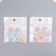 Busina Plastic "Funny star with colored stroke" Gloss Mix 2x2x0.8 cm
