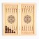 Wooden backgammon with checkers "Moscow", board game, 40 x 40 cm