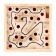 Labyrinth puzzle, 20 holes, ball in the kit