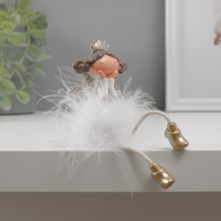 Souvenir Polystone "Angel-princessa gun Fluff shy with long legs" 8.5x5x4 cm-2
