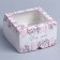 Capcake box, confectionery packaging with a window, 4 cells "Wreath", 16 x 16 x 10 cm