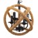 Bayerlux chandelier "Weaving" 4x40W E27 Black 40x40x140 cm