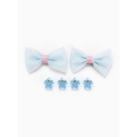 Hair bow 2 pcs, Krabi "Bright Star", 8 x 12.5 cm-1