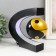 Levitative souvenir "Yin-Yang" Black ball d = 8.5 cm 17.4x8.5x17.4 cm