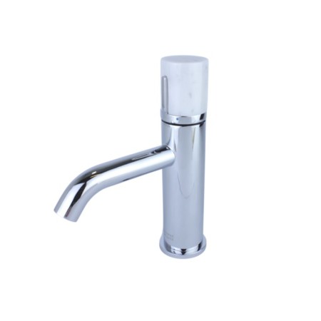 Bronze de Luxe Focus 24601cm sink mixer, pour 120 mm, brass, chrome/marble